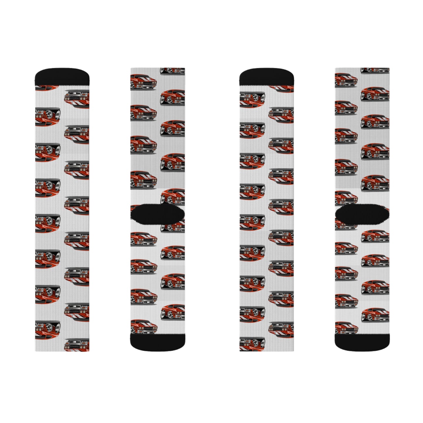 Cartooned Chevy Chevelle Socks