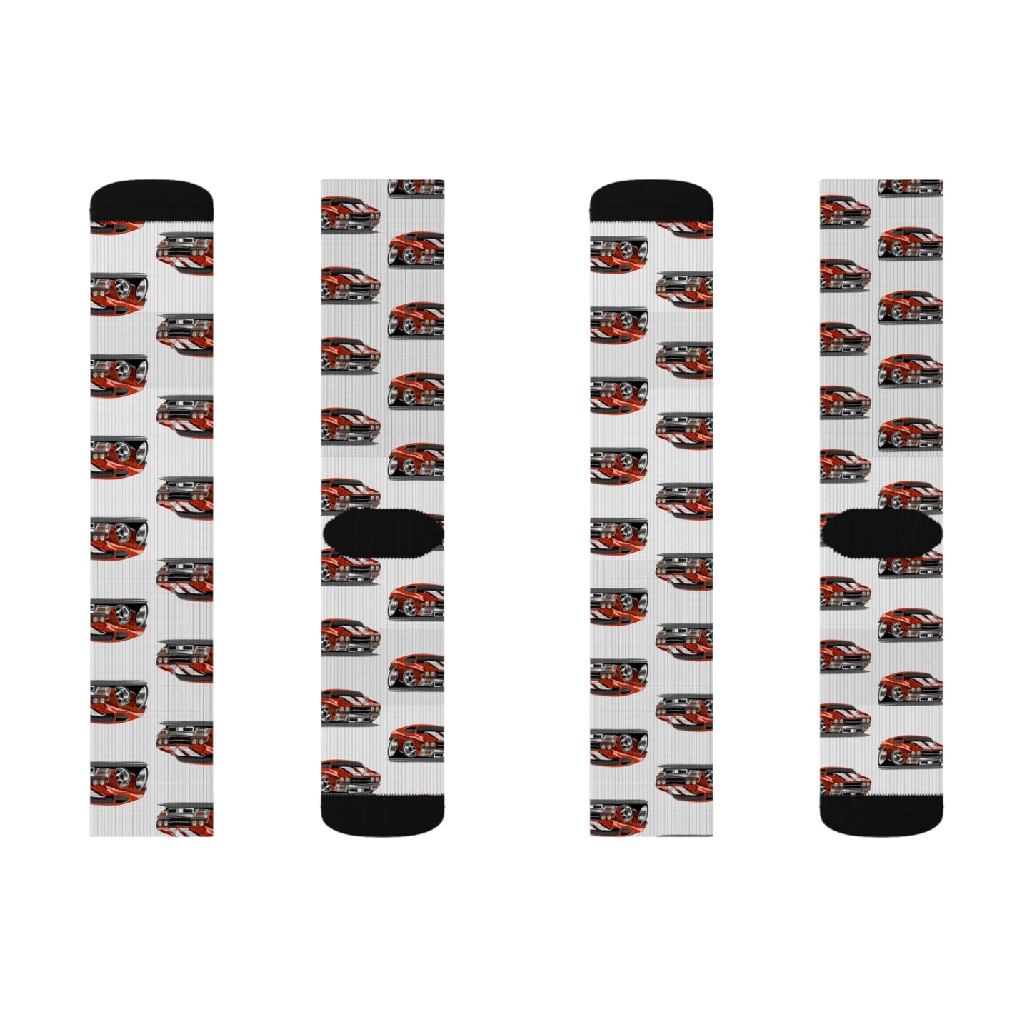 Cartooned Chevy Chevelle Socks