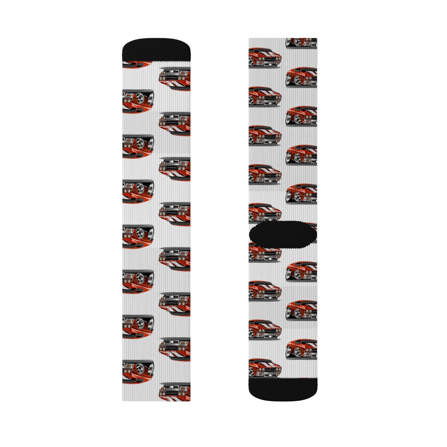 Cartooned Chevy Chevelle Socks