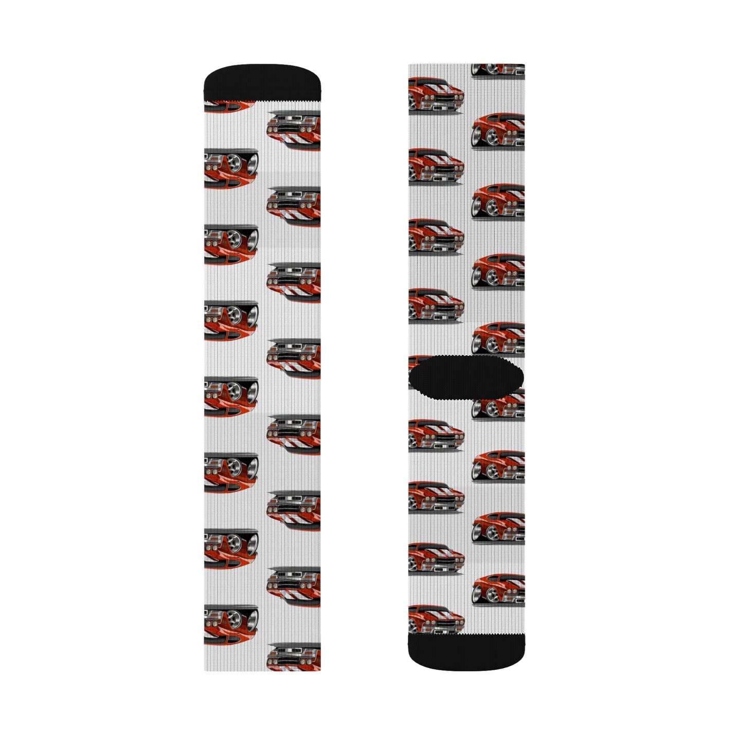Cartooned Chevy Chevelle Socks