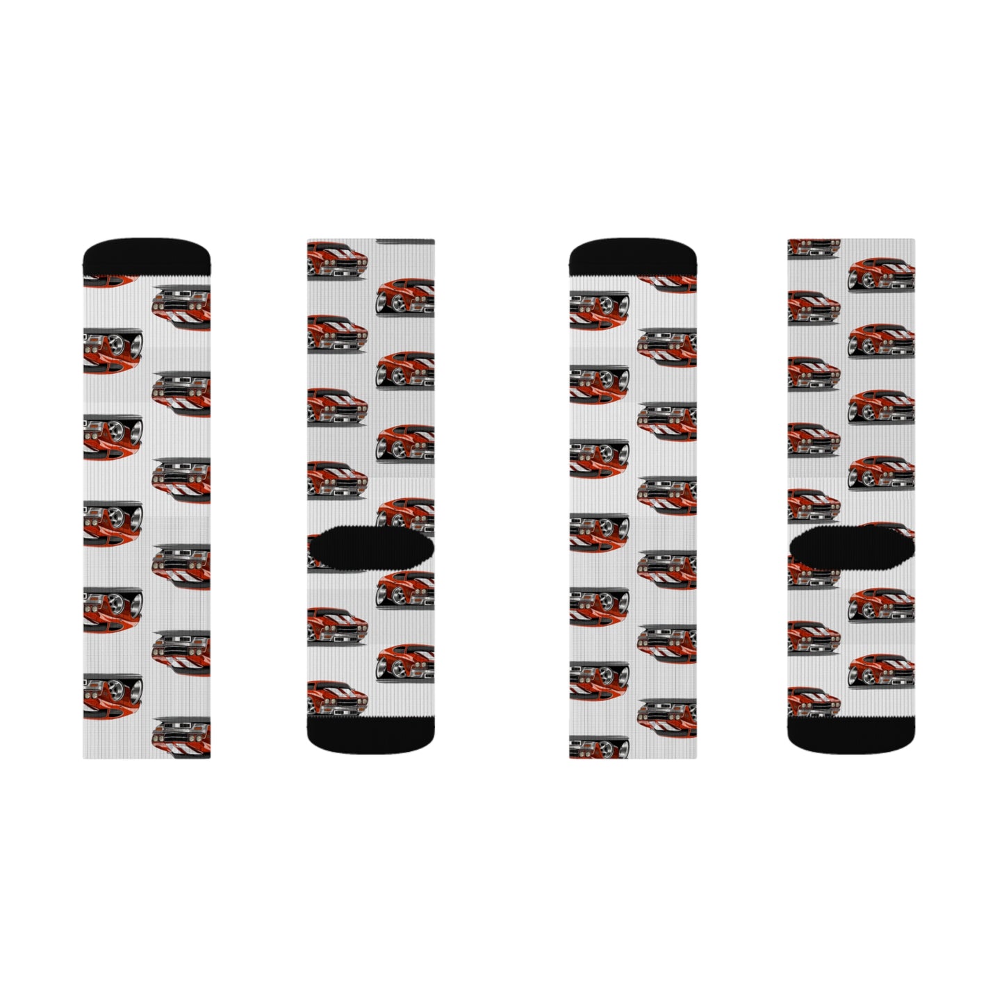 Cartooned Chevy Chevelle Socks
