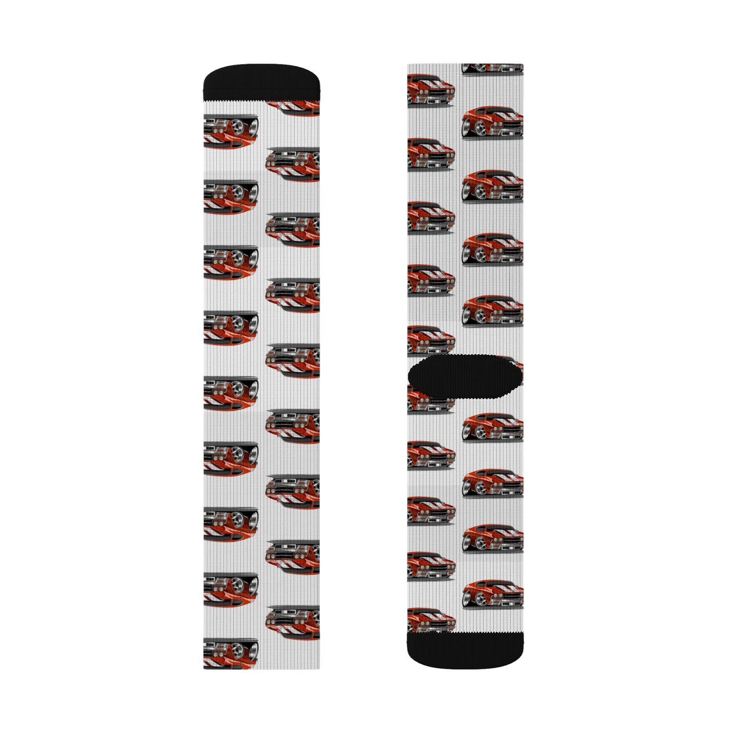 Cartooned Chevy Chevelle Socks