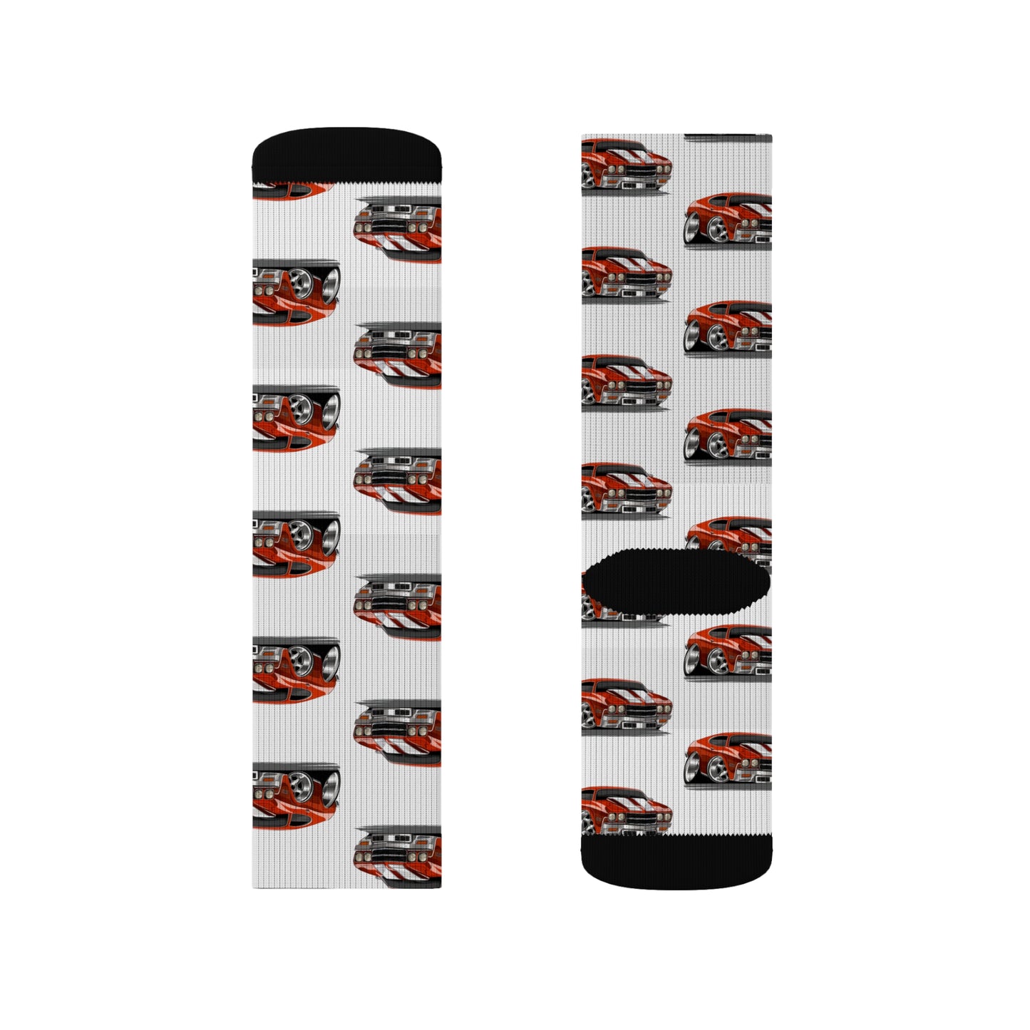 Cartooned Chevy Chevelle Socks
