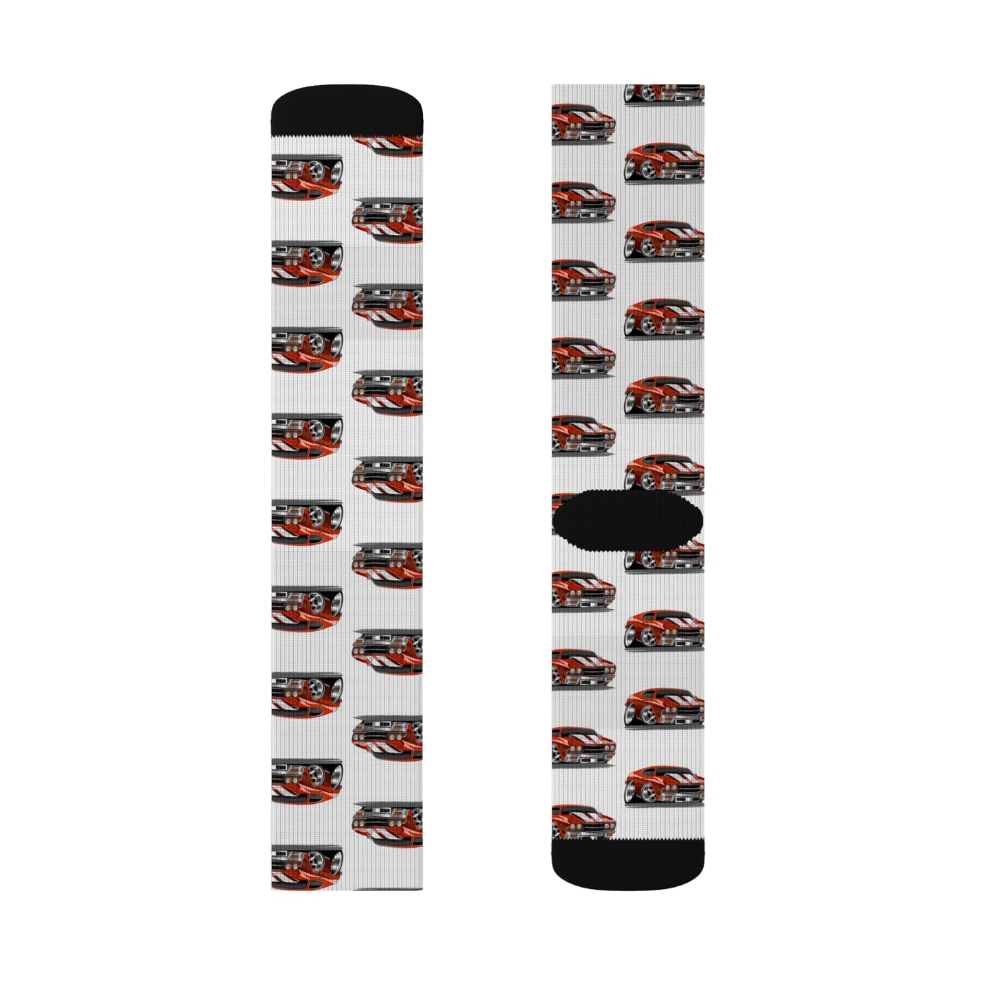 Cartooned Chevy Chevelle Socks