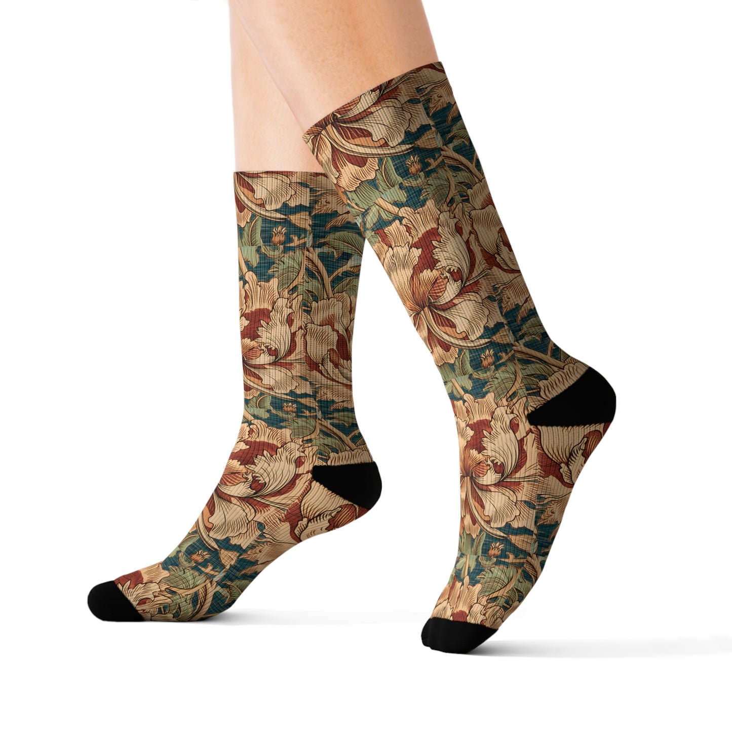 William Morris Sublimation Socks
