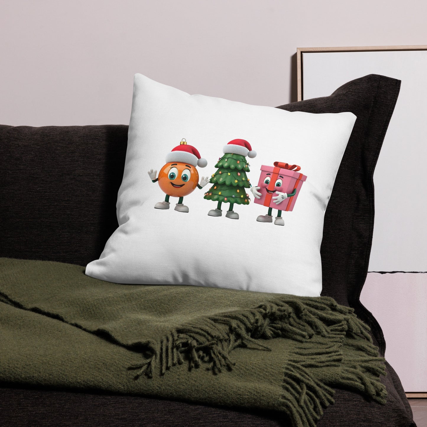 Funny Christmas Characters Premium Pillow