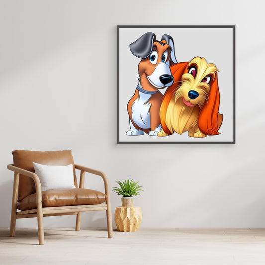 Best Friends - Framed Canvas Print