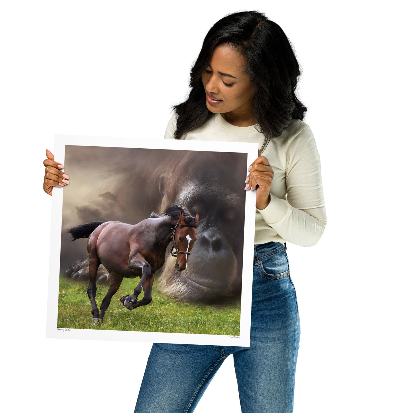 Sleeping Gorilla Poster