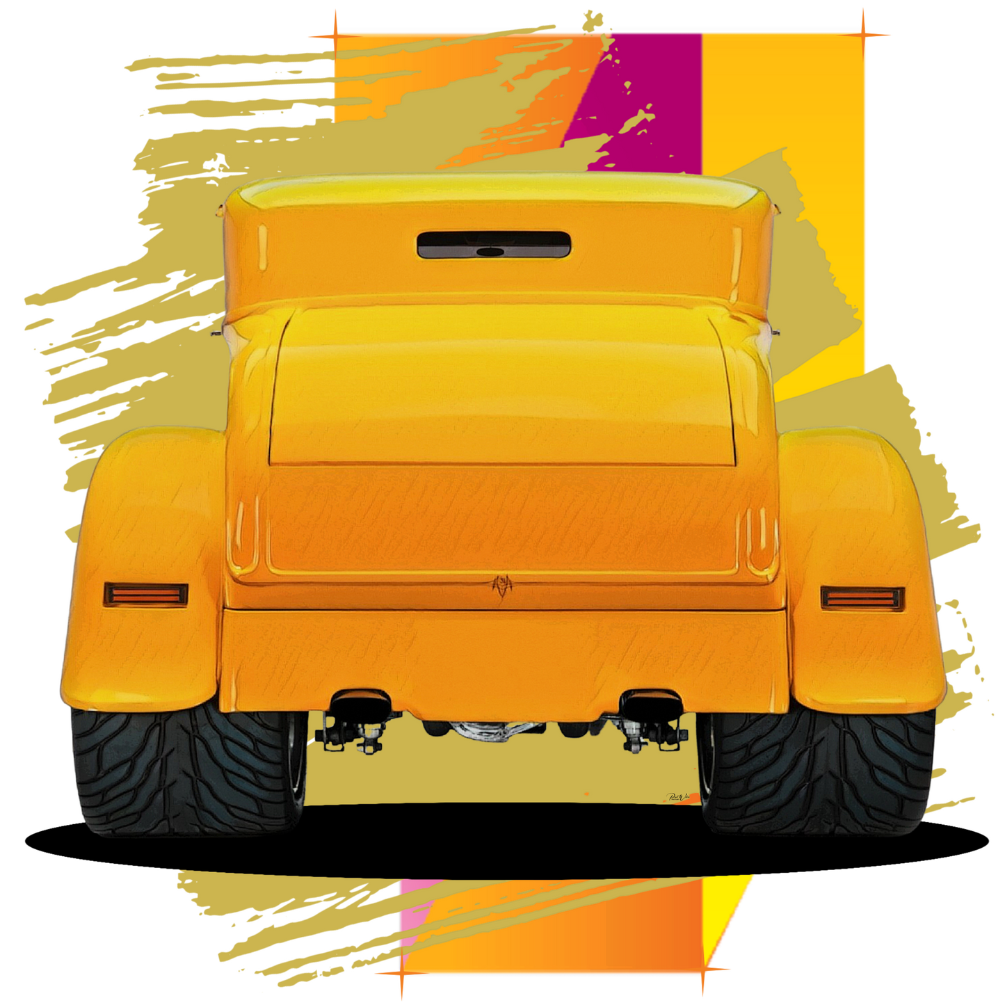 1931 Ford Street Rod Coupe - Abstract - Image