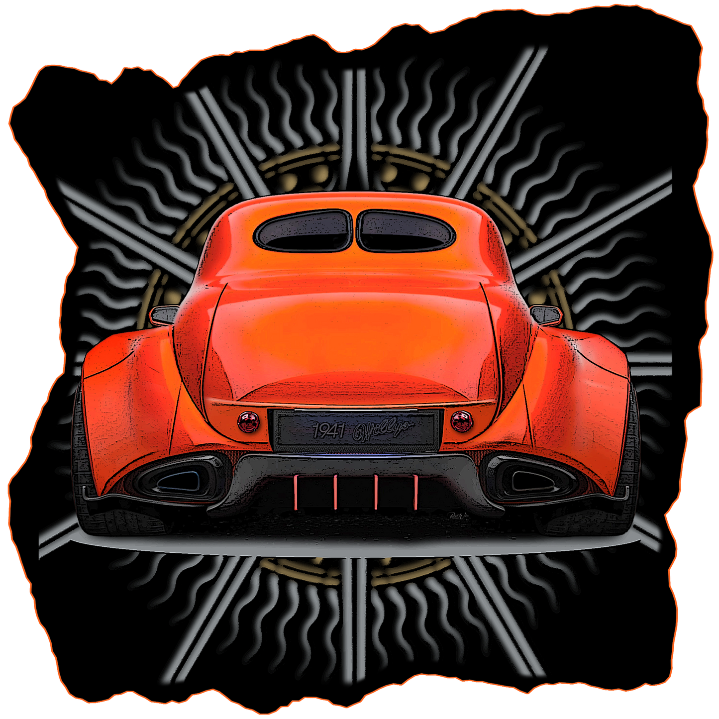 1941 Willys Abstract - Image