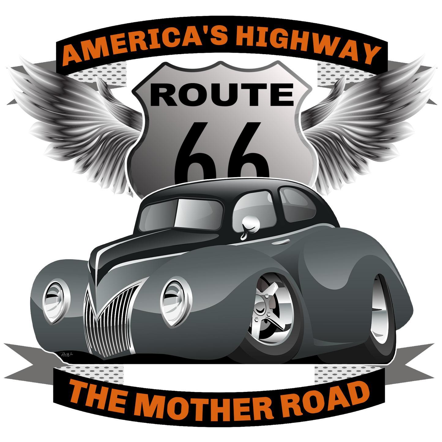 America's Highway Route 66 The Mother Road - Image