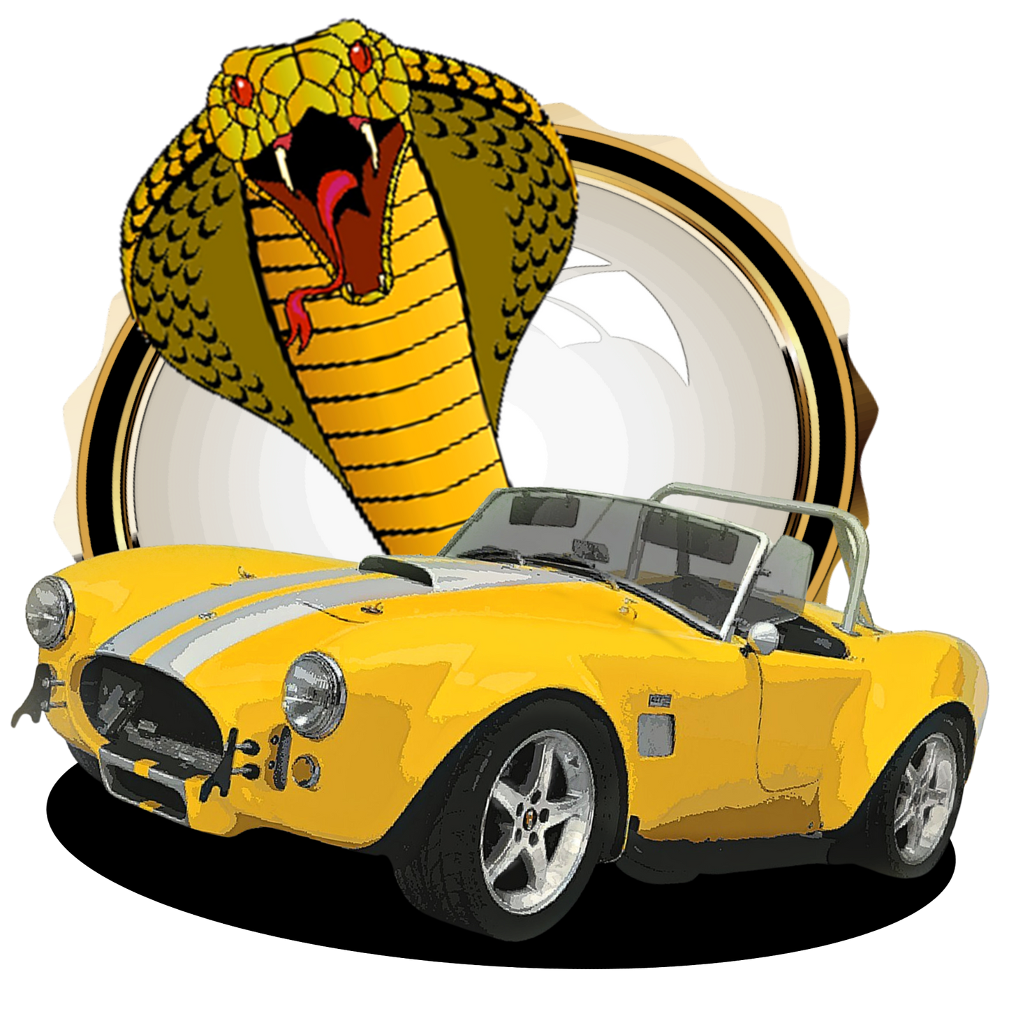 Shelby Cobra with Cobra Snake - Image