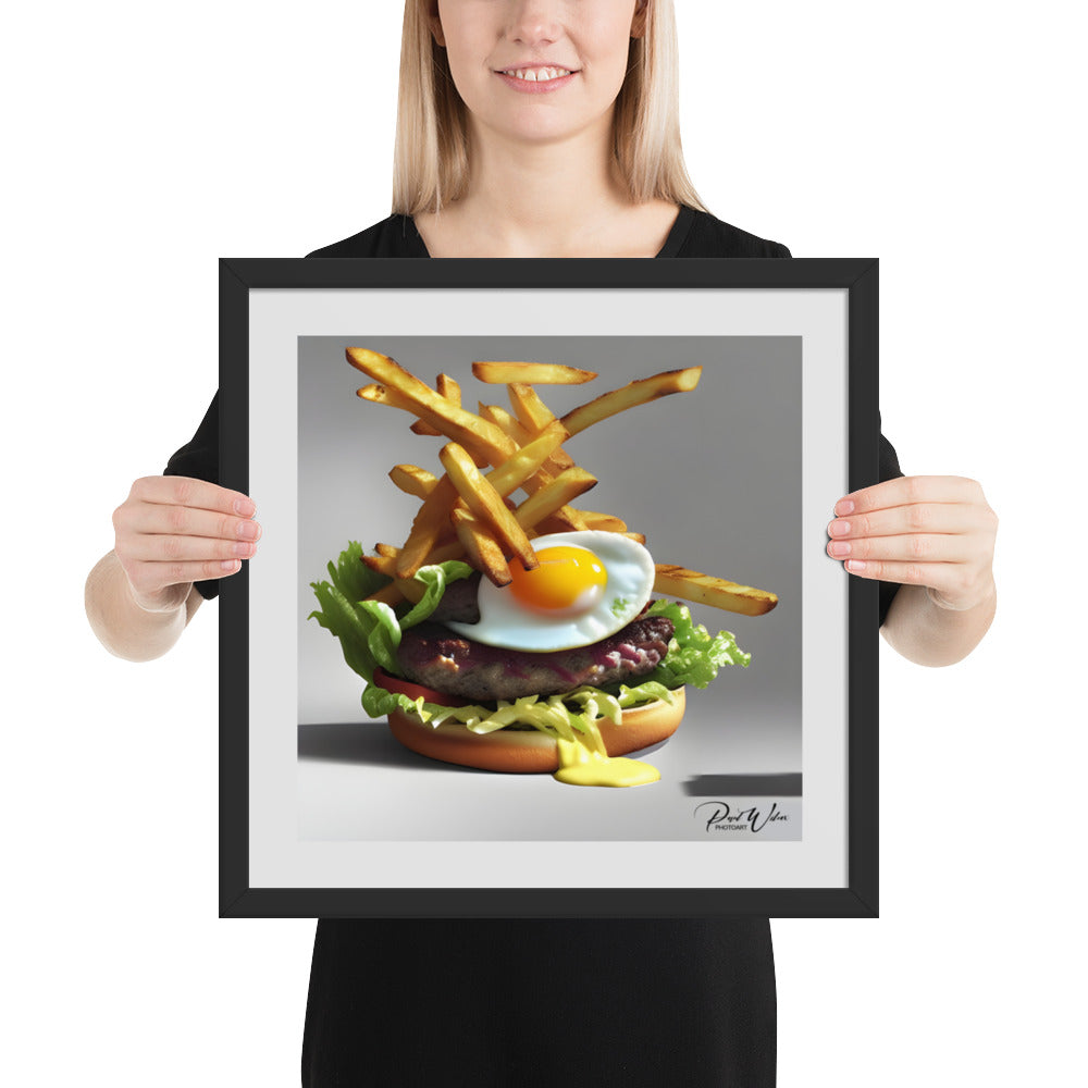 What's For Lunch? Framed Photo Poster - 16" x16"