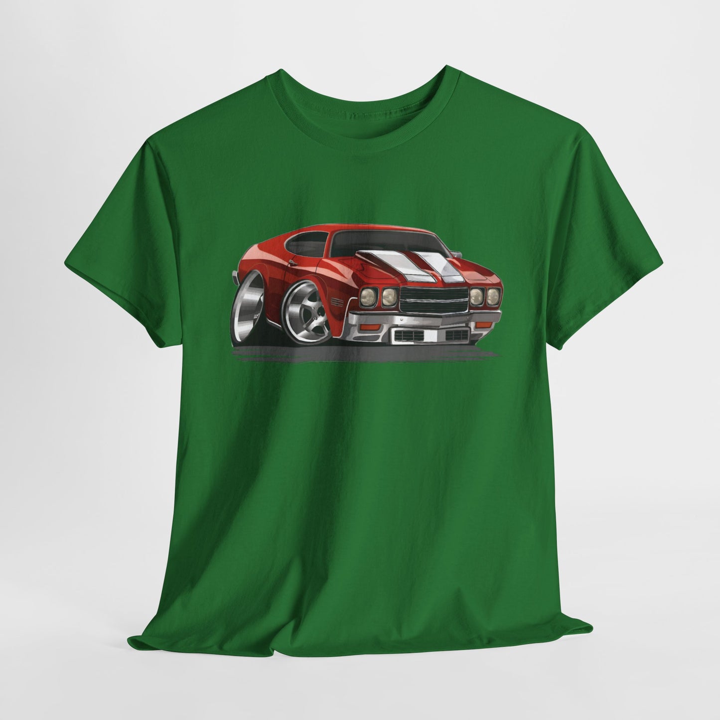 Cartooned Chevy Chevelle 1970's Unisex Heavy Cotton T-Shirt