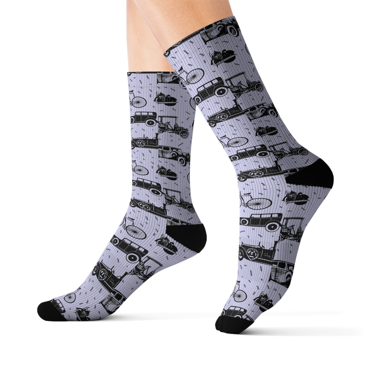 Vintage Classic Cars Socks