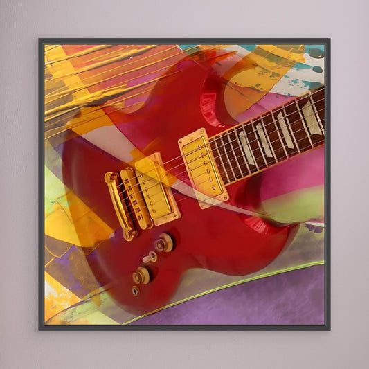 Color Chord — Framed Canvas Print