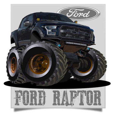 2018 Ford Raptor Pickup - Canvas Print