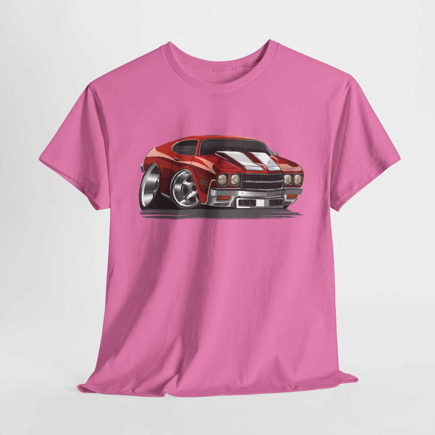 Cartooned Chevy Chevelle 1970's Unisex Heavy Cotton T-Shirt