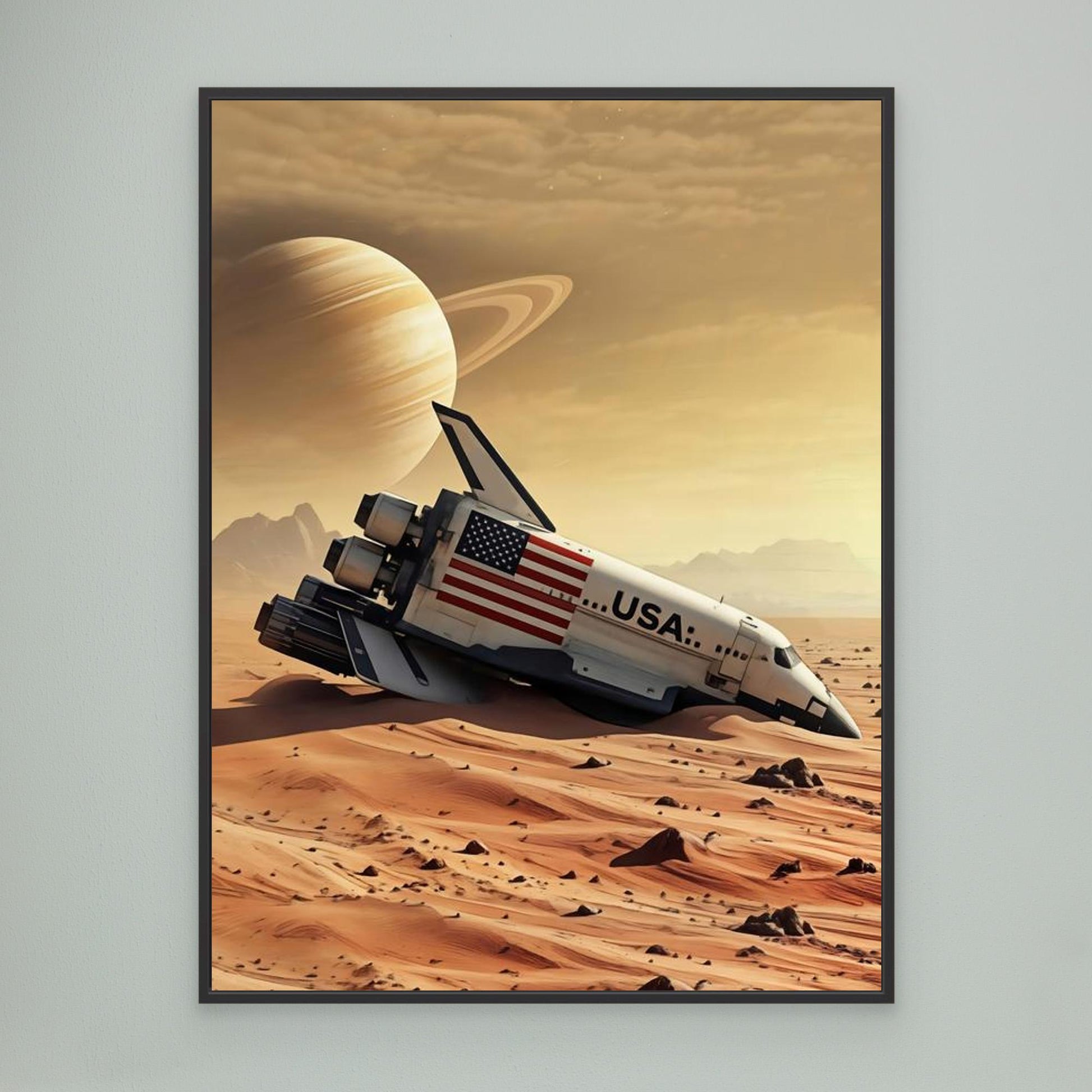 Lost Mission - Framed Canvas Print