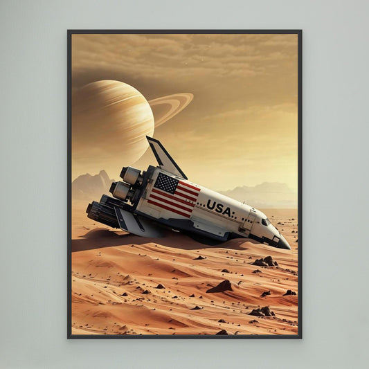 Lost Mission - Framed Canvas Print