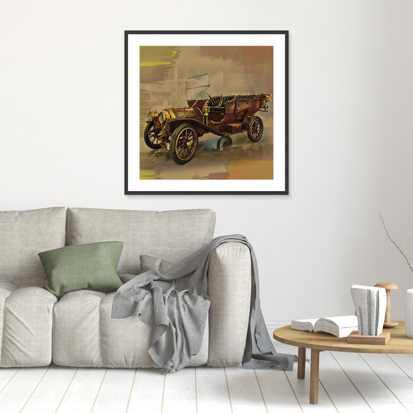 1910 Cadillac – Framed Canvas Print
