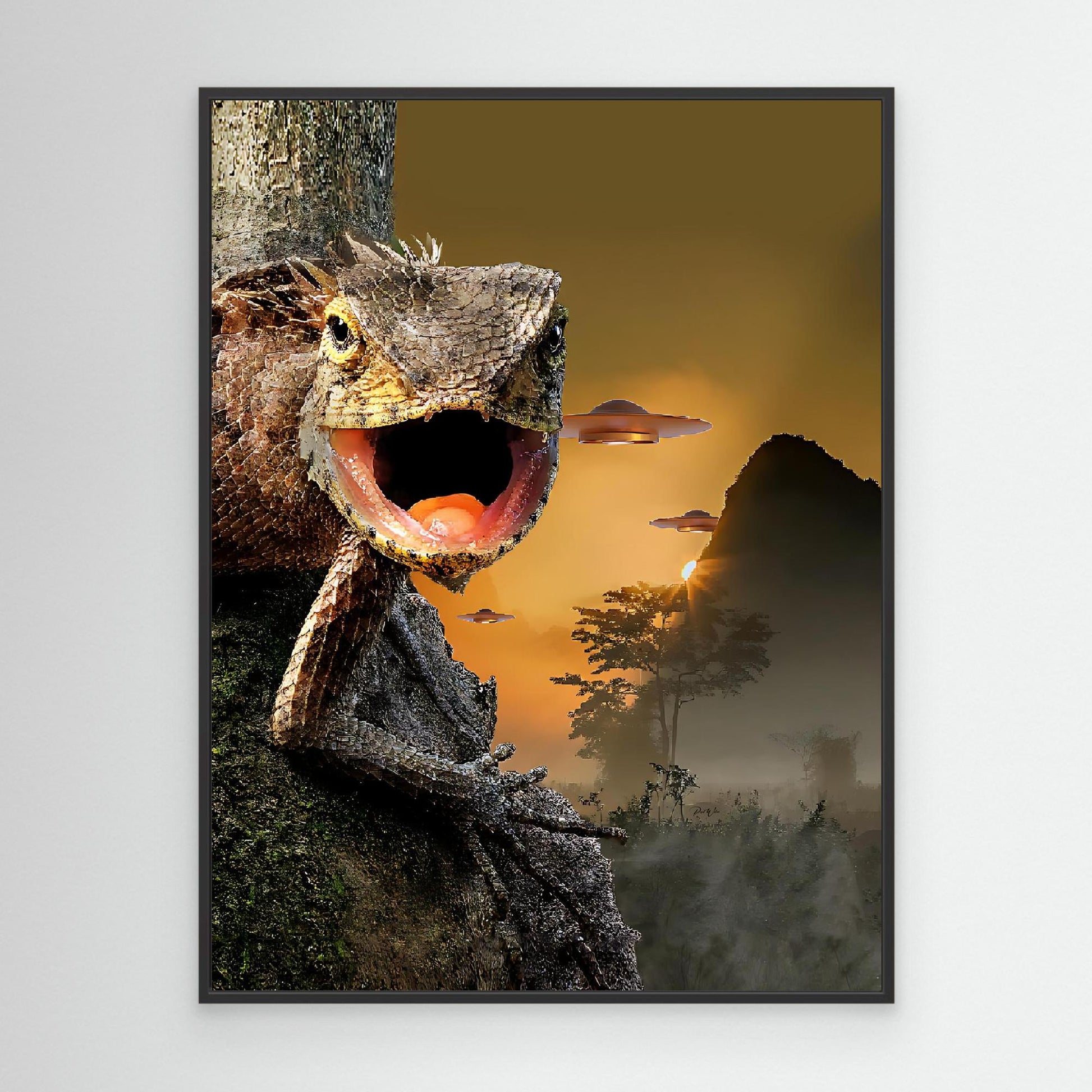 Iguana Fantasy - Canvas Art Print