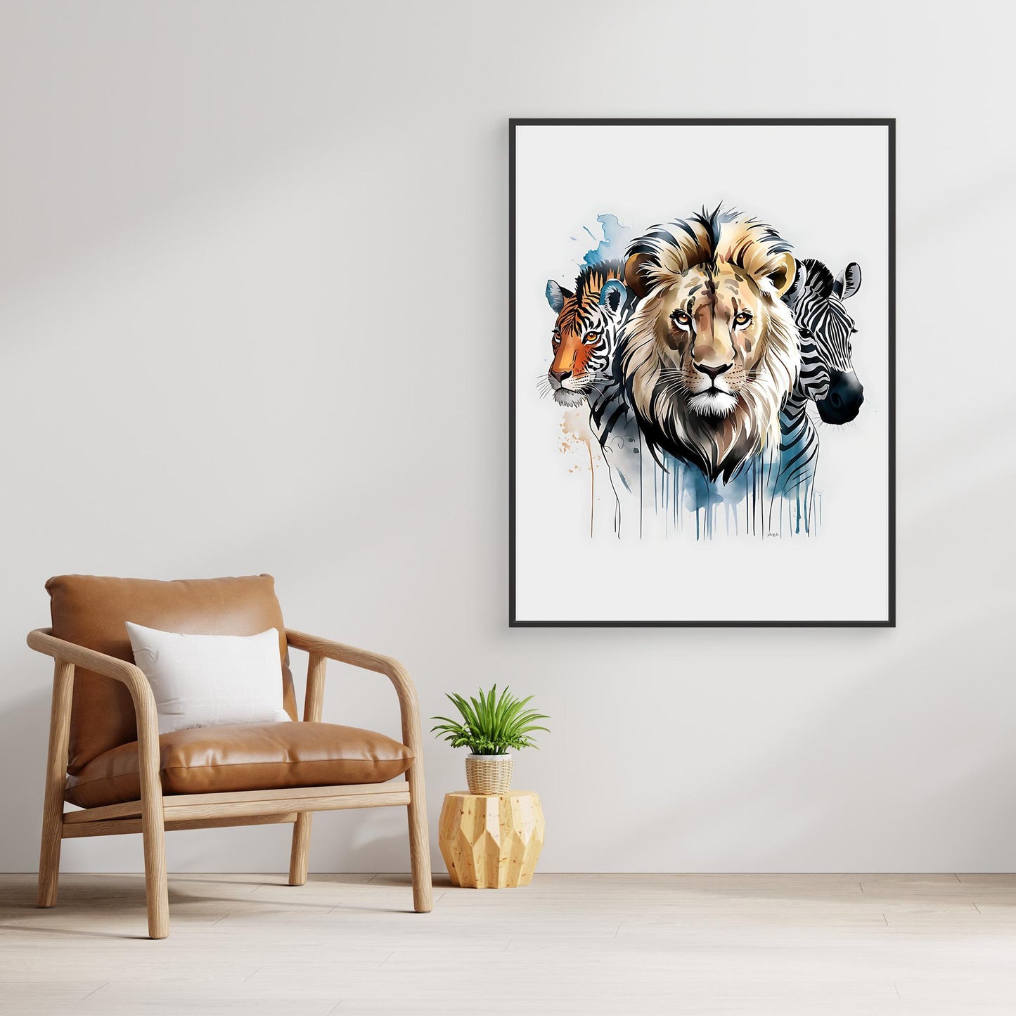 Wildlife Trio - Canvas Art Print