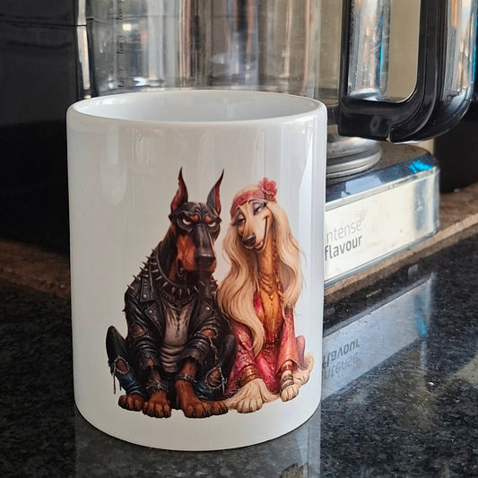 Roscoe and Gretchen White Coffee Mug