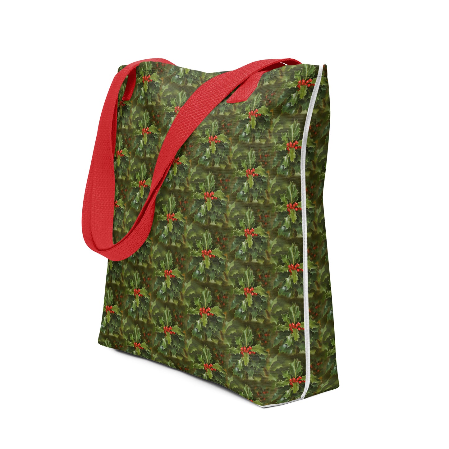 Christmas Holly Tote Bag