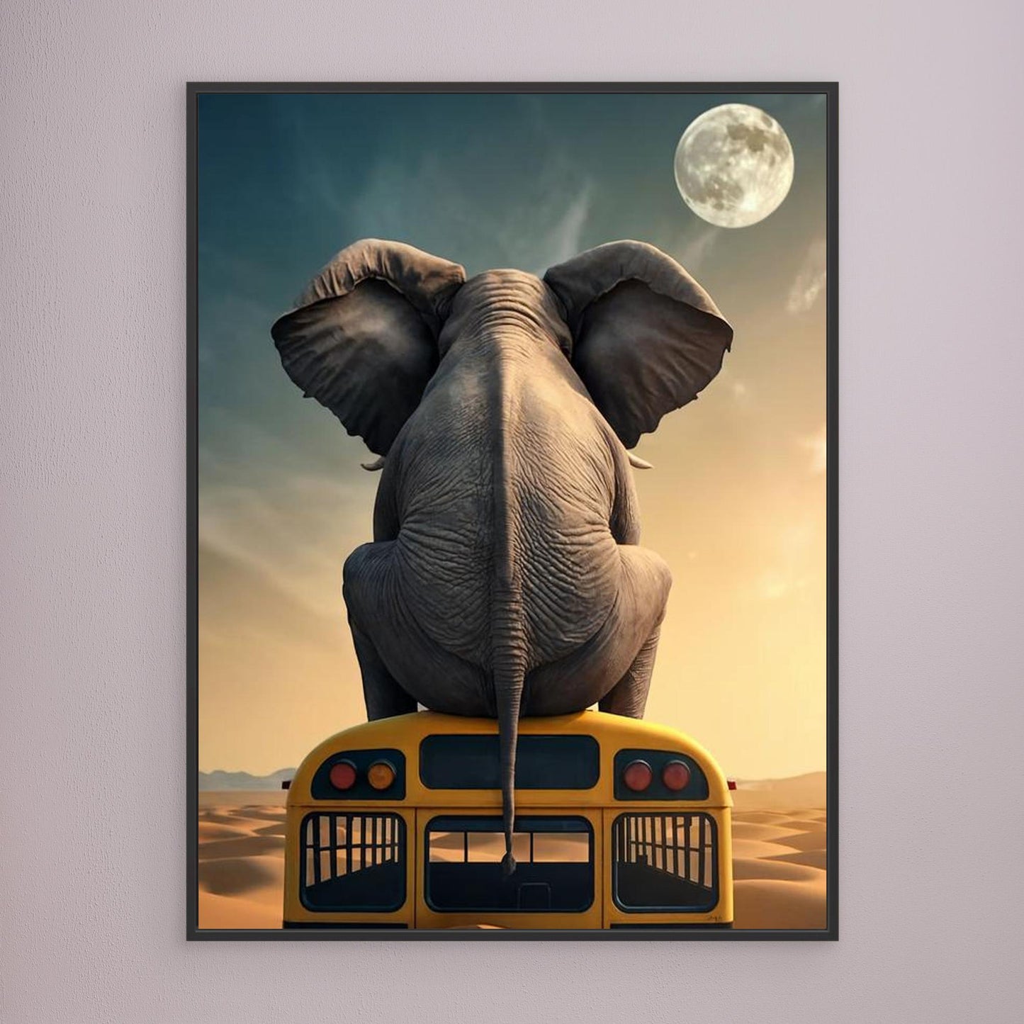 Just Relaxing — Framed Canvas Print