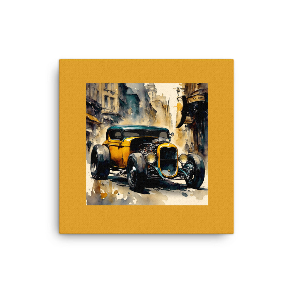 Hot Rod Coupe - Illustration - Canvas Print