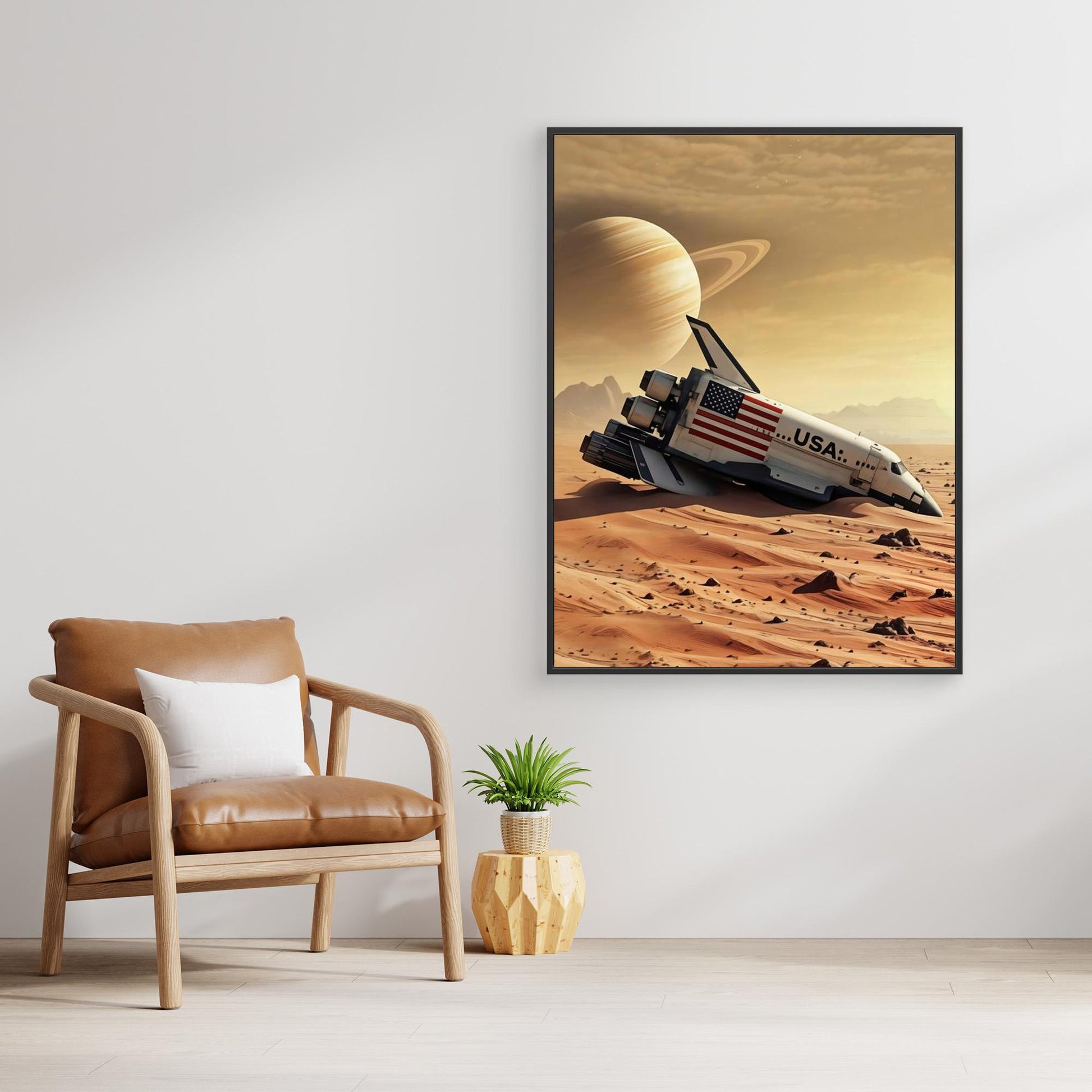 Lost Mission - Framed Canvas Print