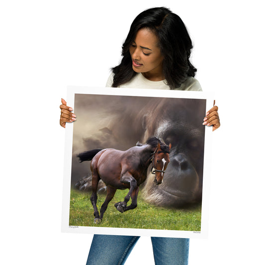 Sleeping Gorilla Poster