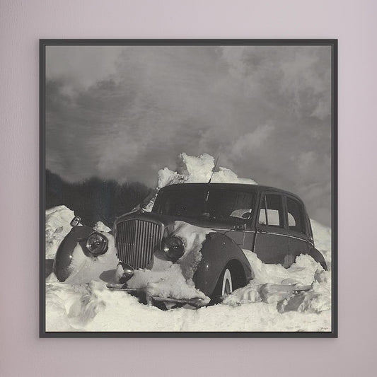 The Blizzard of 1978 — Framed Canvas Print