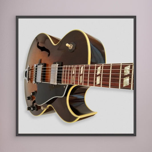 Gibson ES-175 Guitar — Framed Canvas Print
