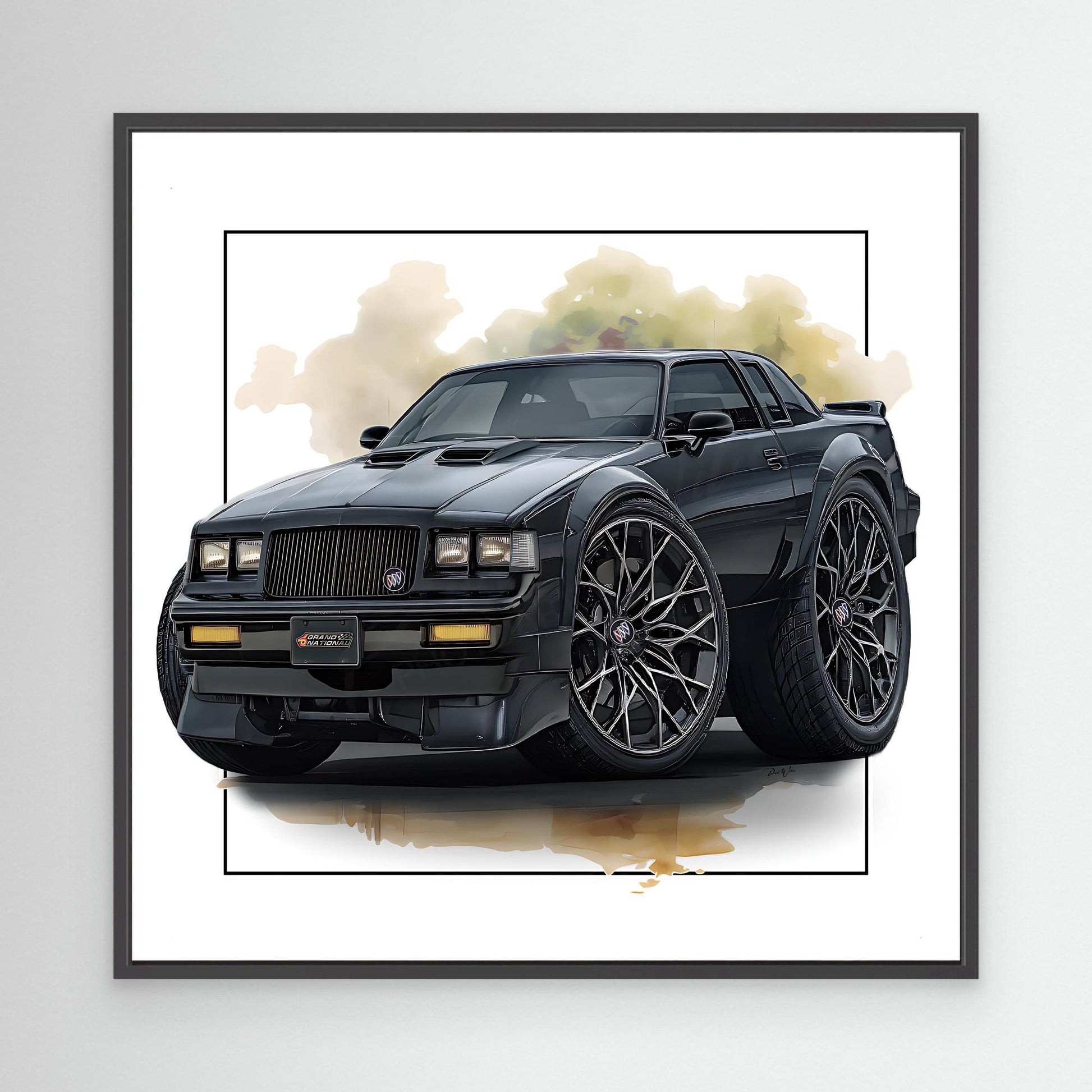 Buick Grand National - Framed Canvas Print