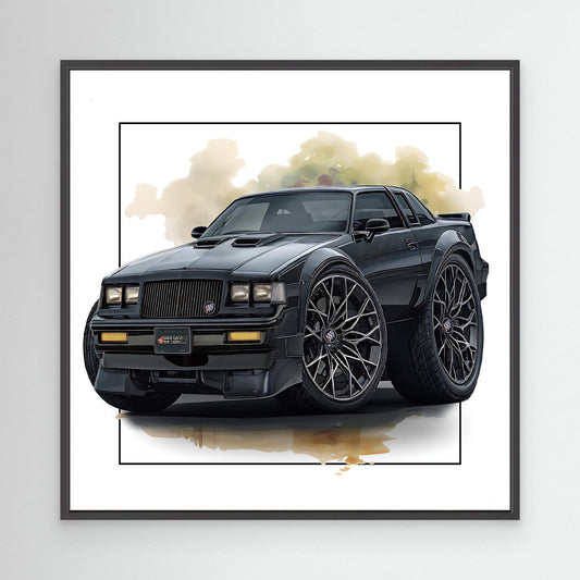 Buick Grand National - Framed Canvas Print