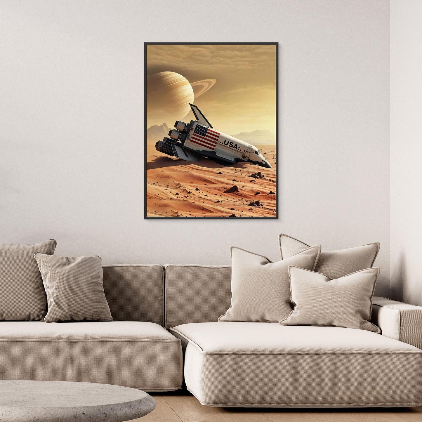 Lost Mission - Framed Canvas Print