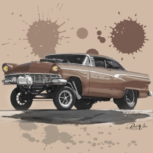'56 Ford Gasser Hot Rod Canvas Print
