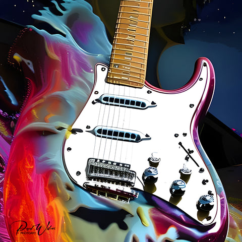 Abstract Fender Stratocaster - Image