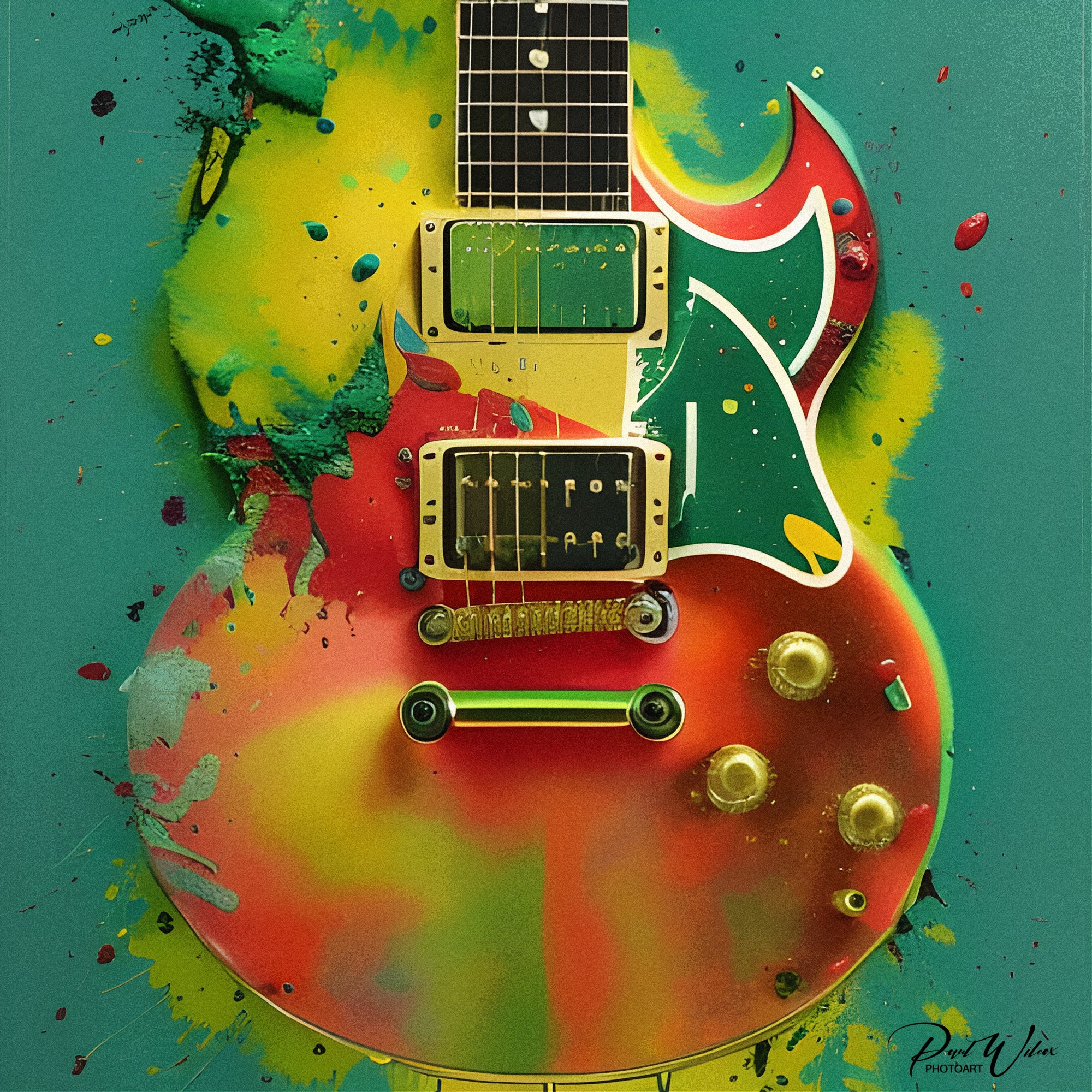 Abstract Gibson SG Guitar - Image