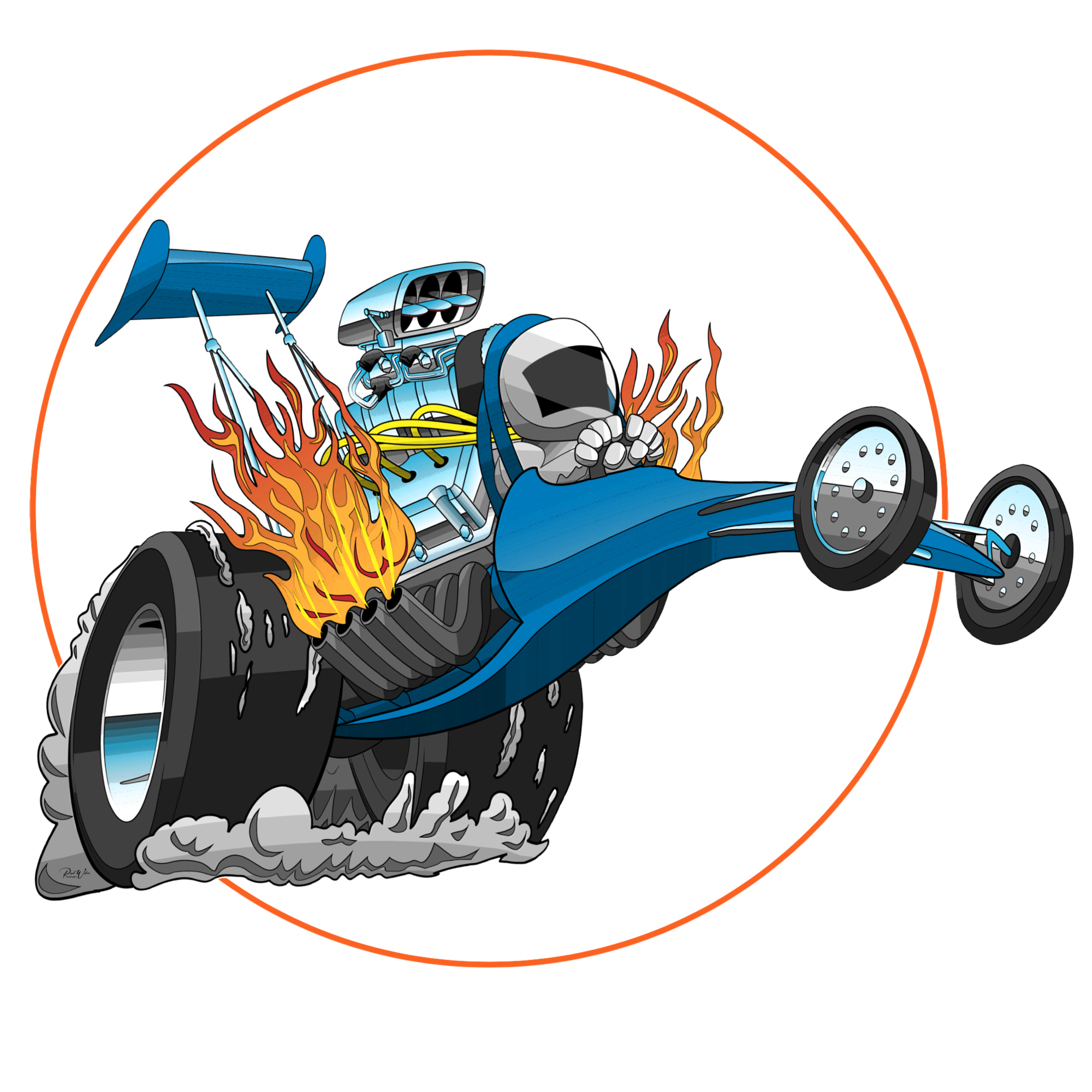 Dragster Cartoon Style - Image
