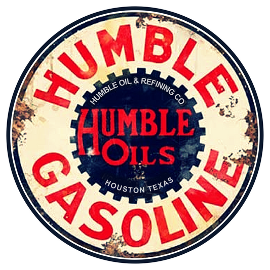 Humble Gasoline Vintage Sign - Image