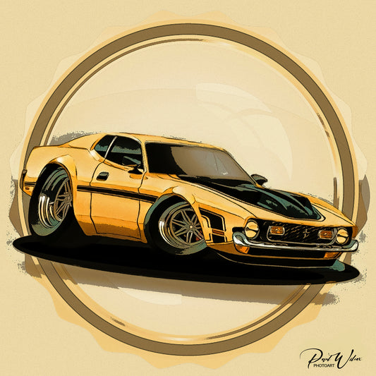 Custom Mustang Poster - Image