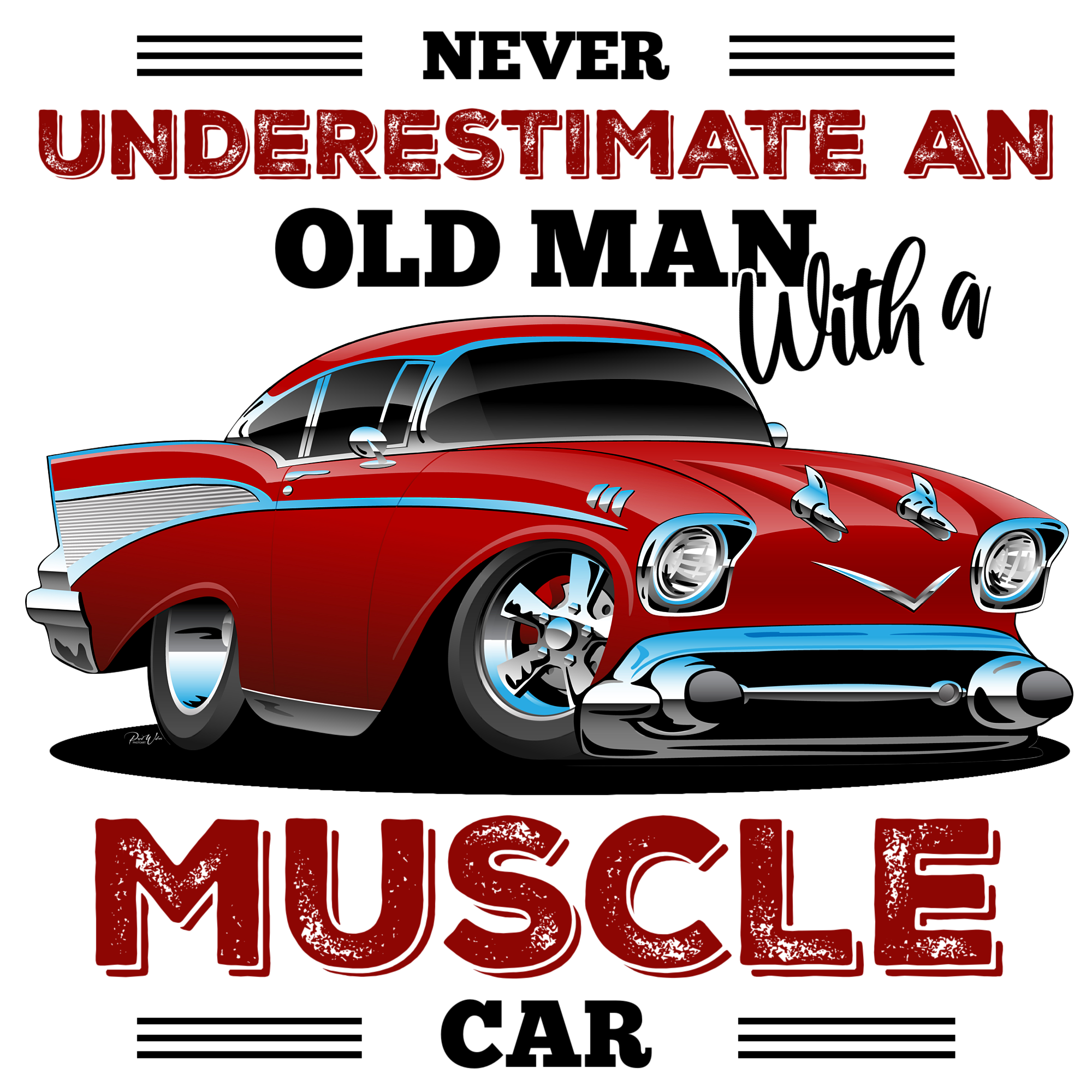 Never Underestimate an Old Man with a Muscle Car - Image