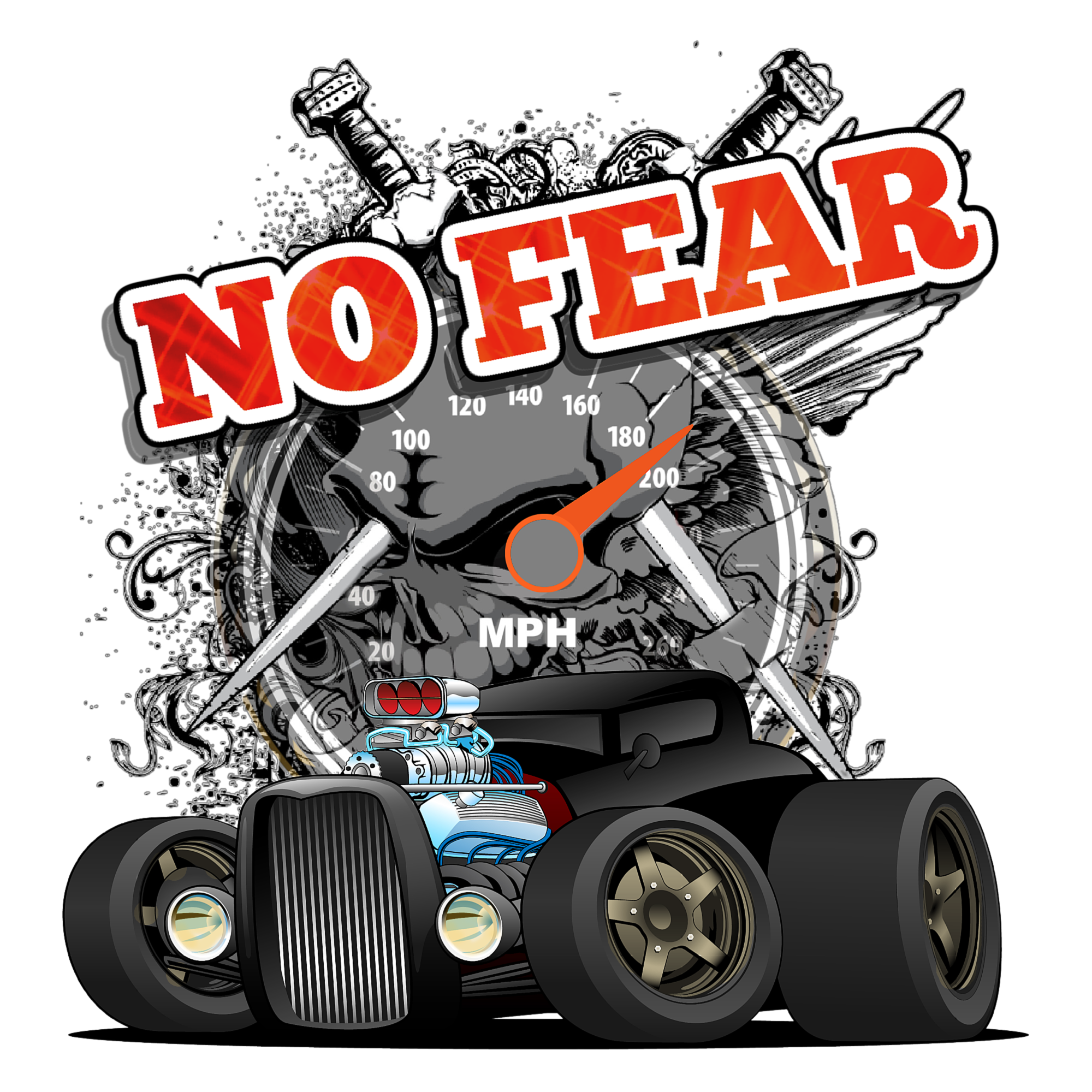 No Fear - Odometer MPH - Image
