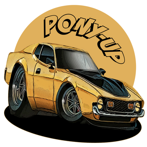 Pony Up Mustang Cartoon Style - Image