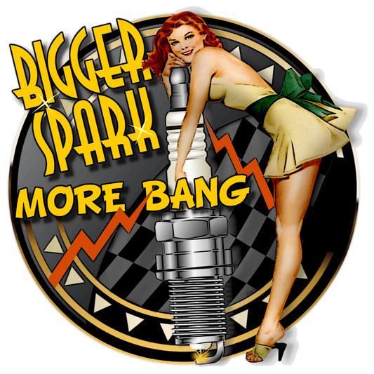 Bigger Spark More Bang Pin Up Girl - Image