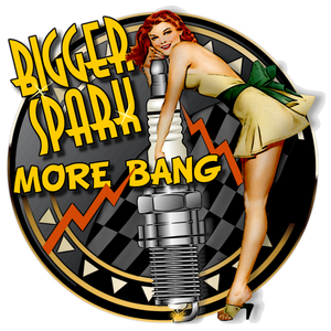 Bigger Spark More Bang Pin Up Girl - Image