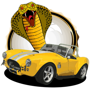Shelby Cobra with Cobra Snake - Image
